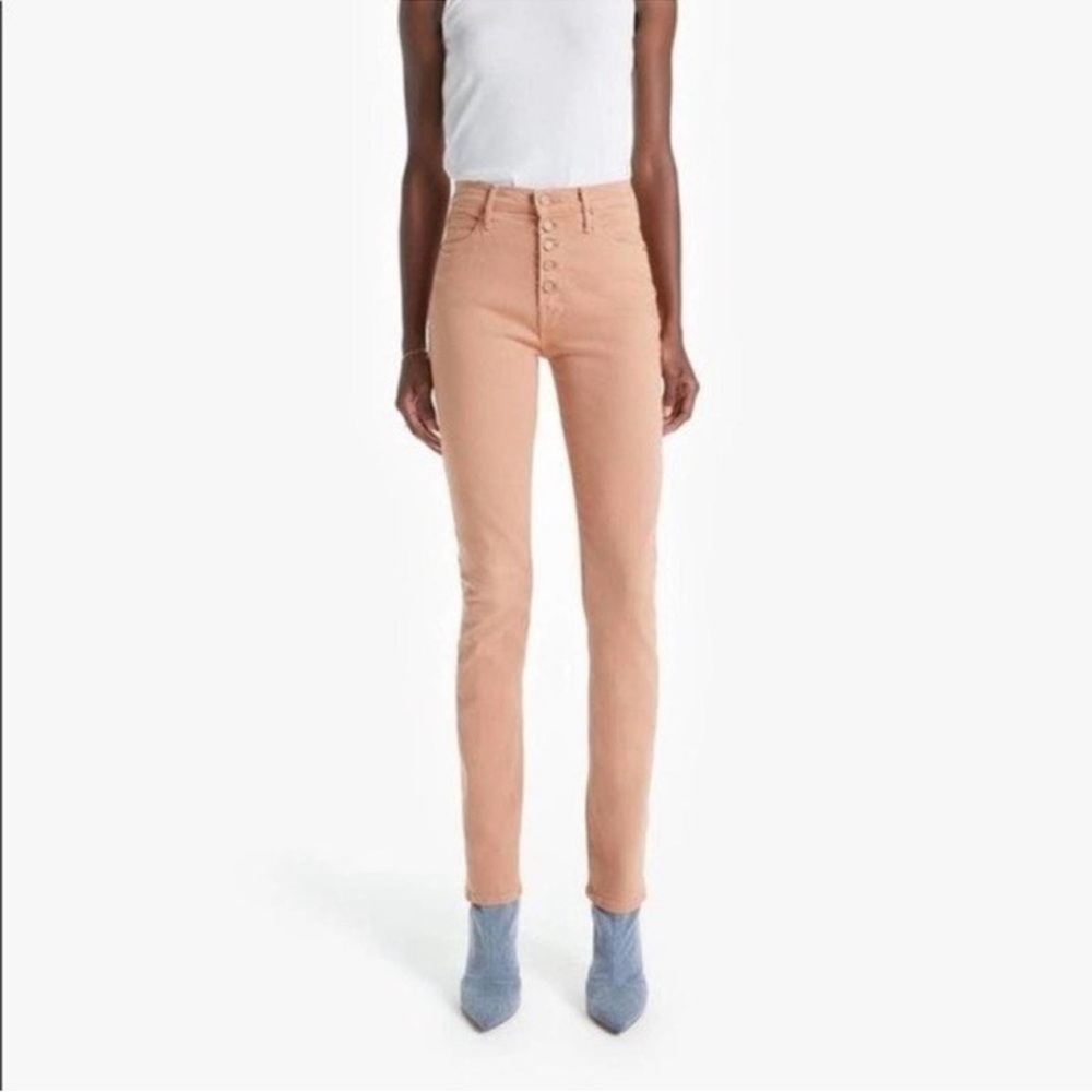 MOTHER The Pixie Dazzler Sneak Jeans in Toasted Nut 25